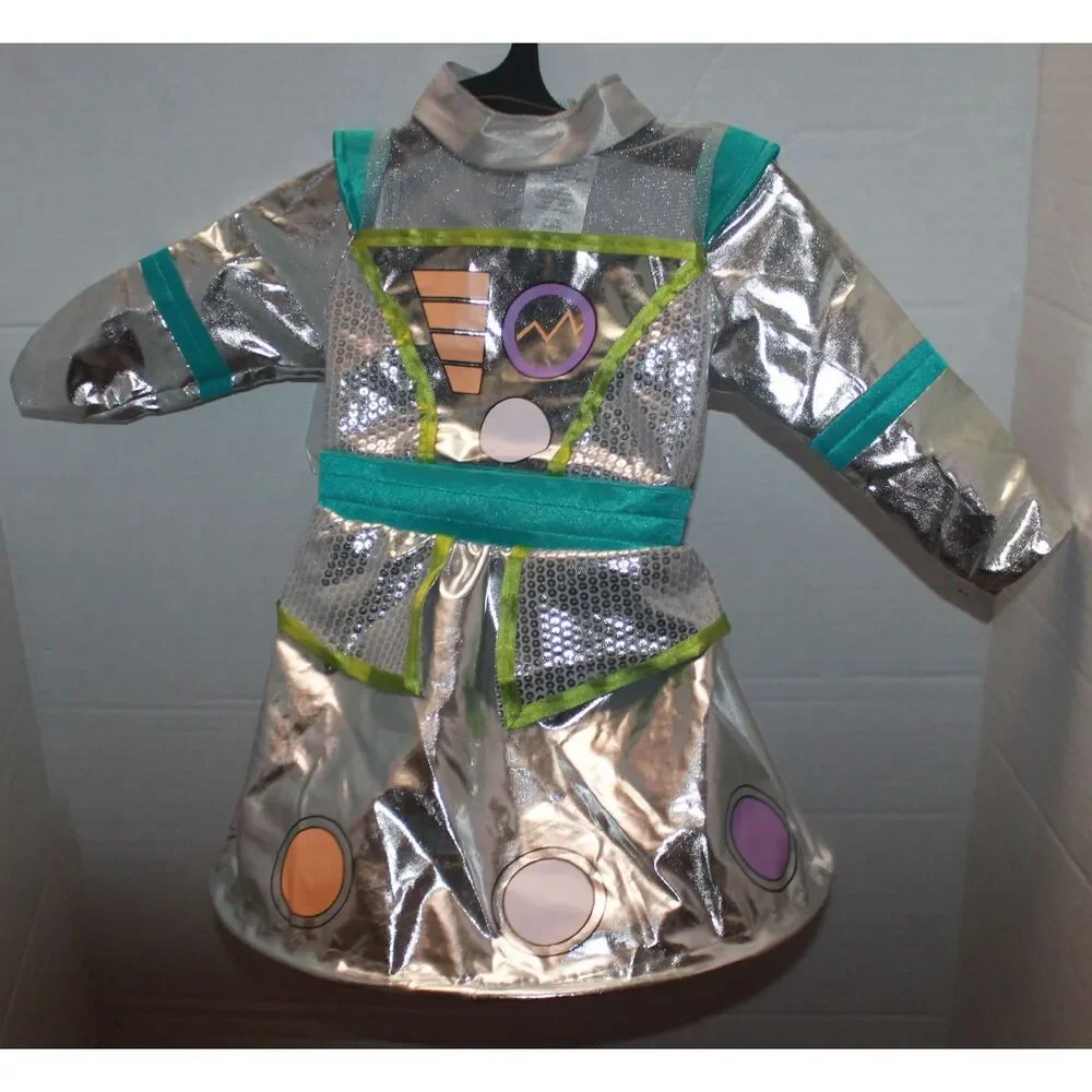 HYDE and EEK Metallic Silver Robot Hoop Dress Infant Size 0-6 Month